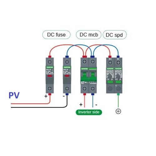 Suntree SRD-30 основа за стопяем DC предпазител 10x38 за соларни панели 16A - 32A